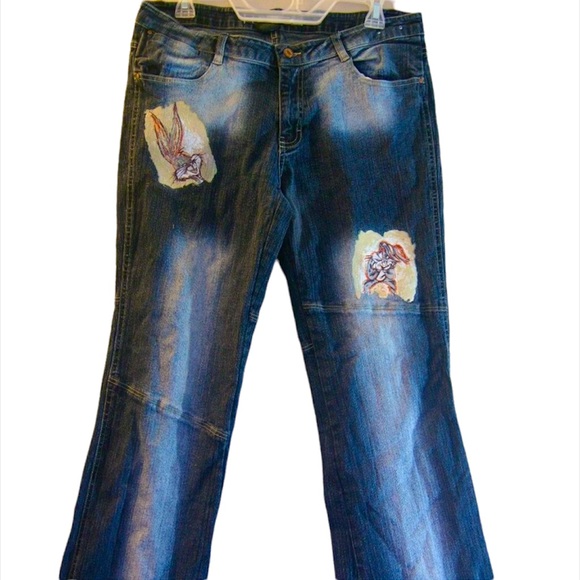 Lot29 Jeans Bugs Bunny Looney Tunes Denim Stretch Blue Jeans Poshmark